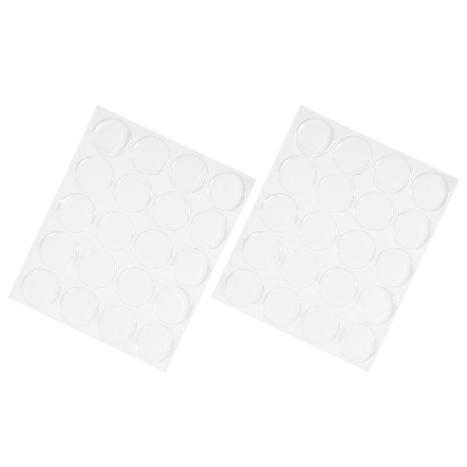 Plastic Dome Clear - 40 autocollants ronds transparents en résine