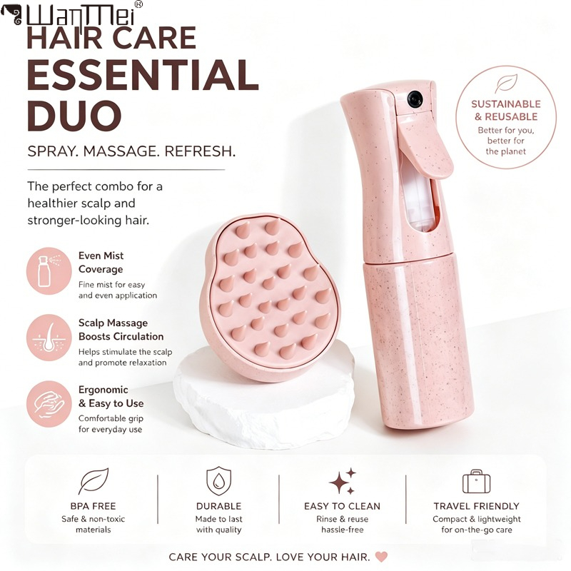 Misting Bottle Fine - Kit de Soins Capillaires Portable :