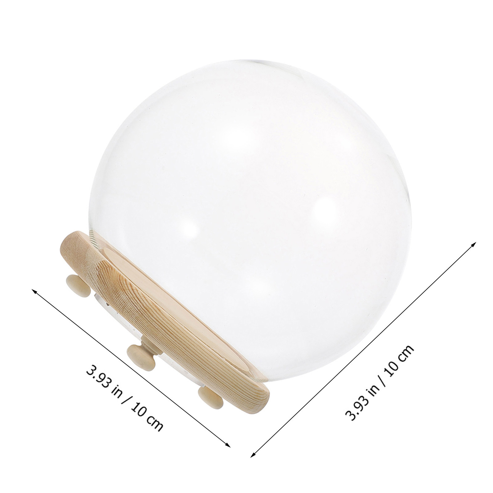 Cloche en verre transparente p - Plastic Dome Clear avis et prix