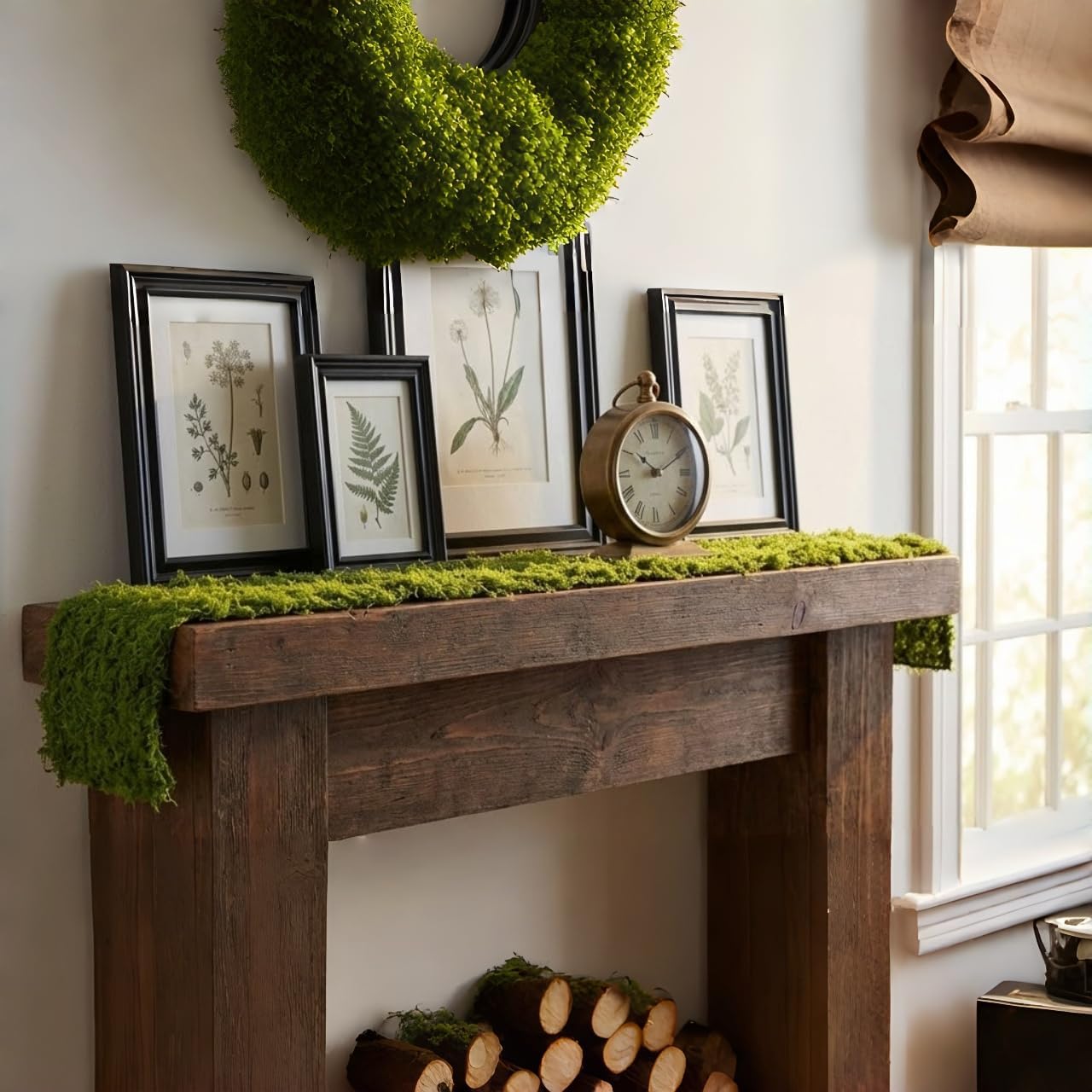Chemin de table en mousse arti - Sphagnum Moss Dry avis et prix