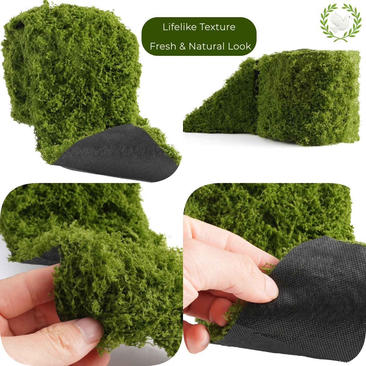 Chemin de table en mousse arti - Sphagnum Moss Dry avis et prix