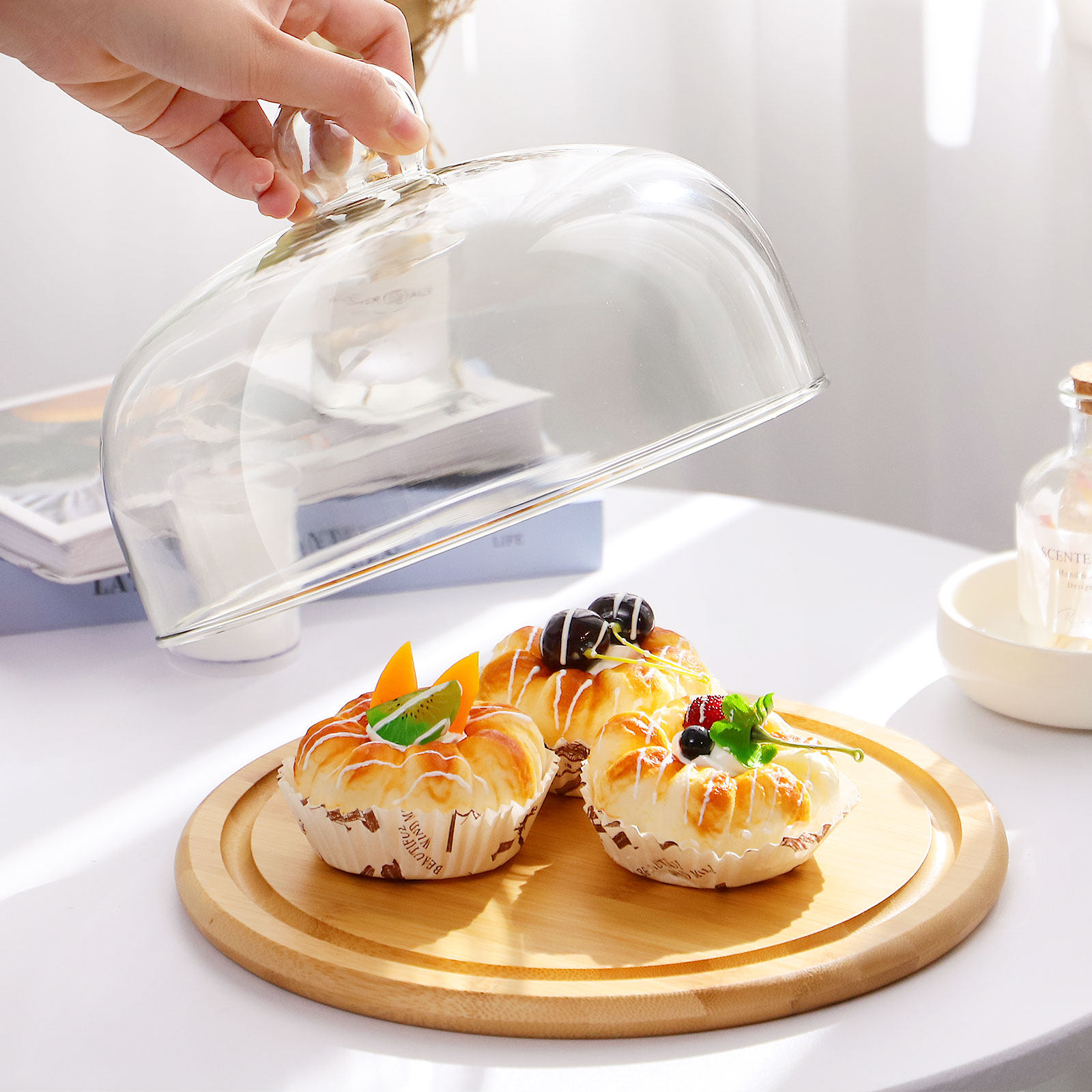 1 Ensemble : Cloche à gâteau e - Plastic Dome Clear avis et prix