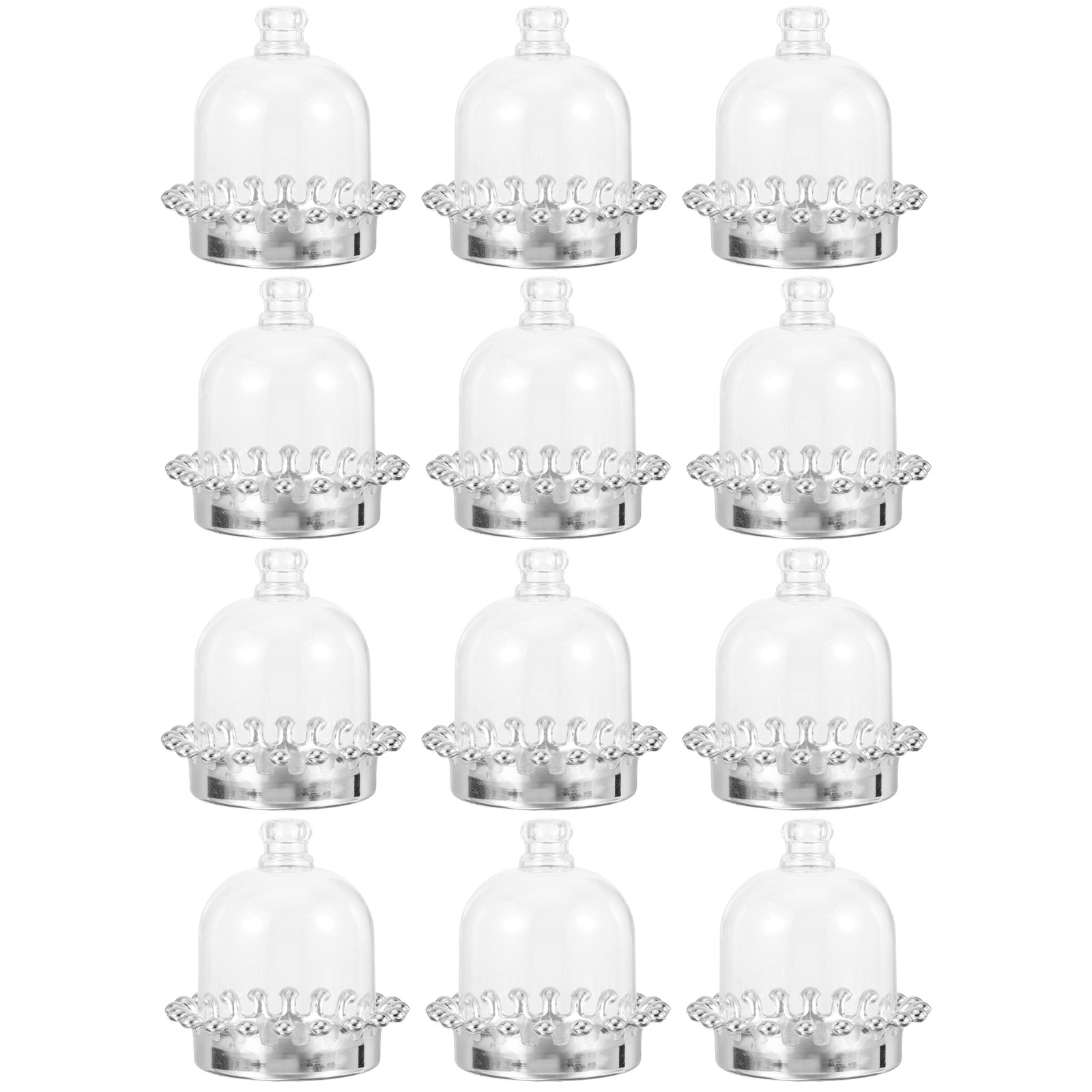 12 pièces de supports à gâteau - Plastic Dome Clear avis et prix