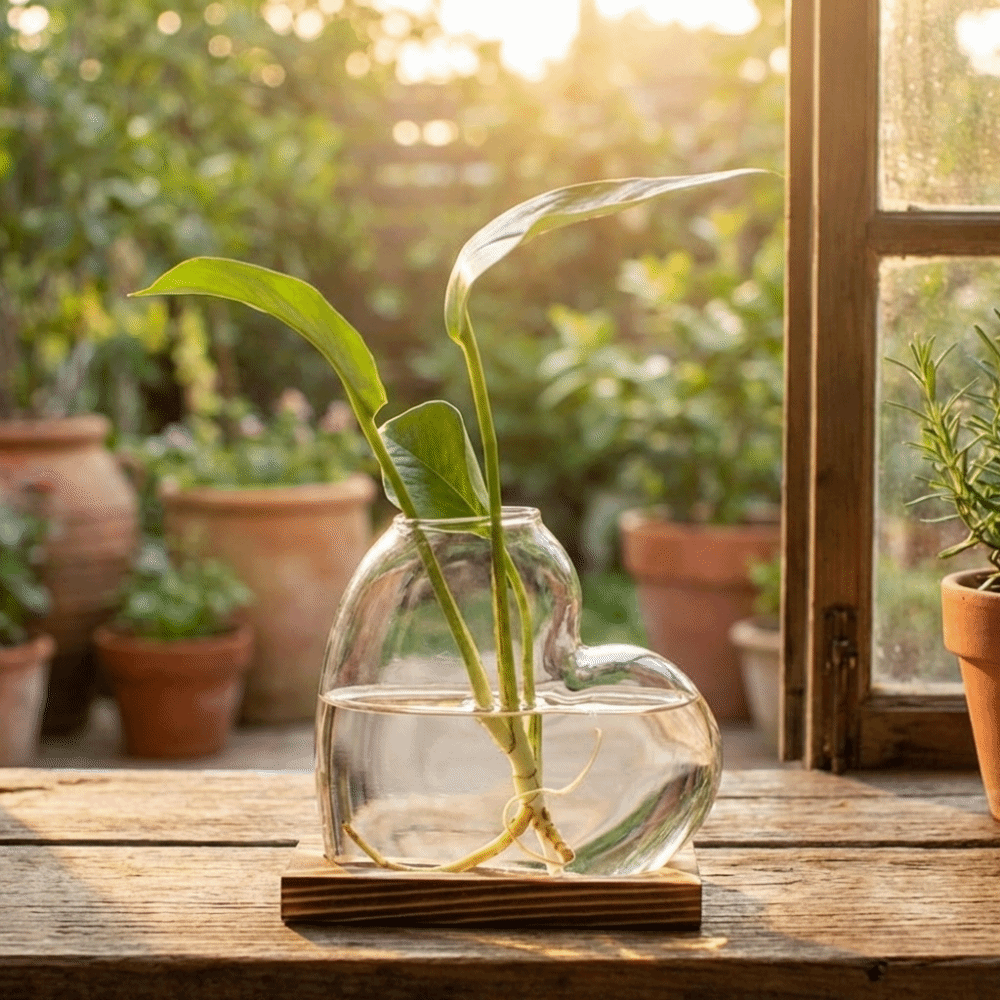 Vase en verre hydroponique tra - Propagation Station Vase avis et prix